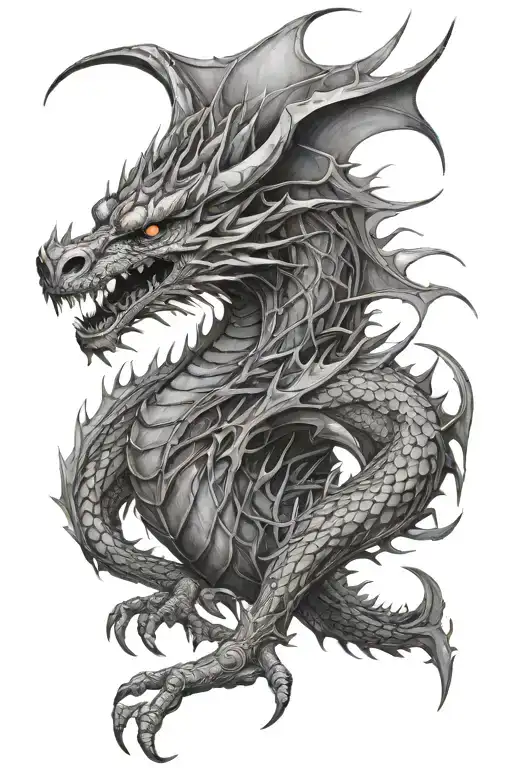 Ancalagon tattoo design idea