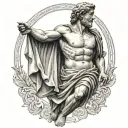 greek statue tattoo design idea