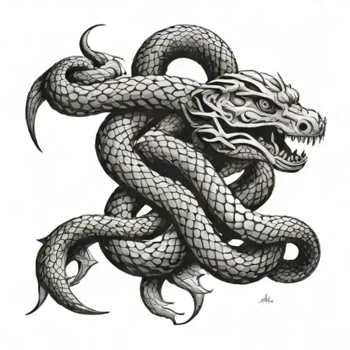 nãga serpent tattoo tattoo design idea