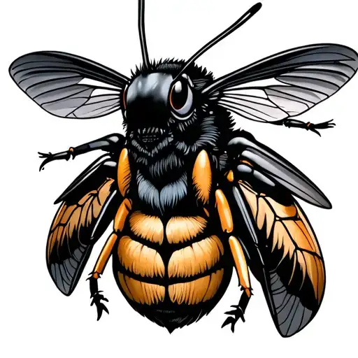 family Hornet tattoo design idea