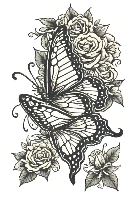 life is strange butterfly tattoo design idea