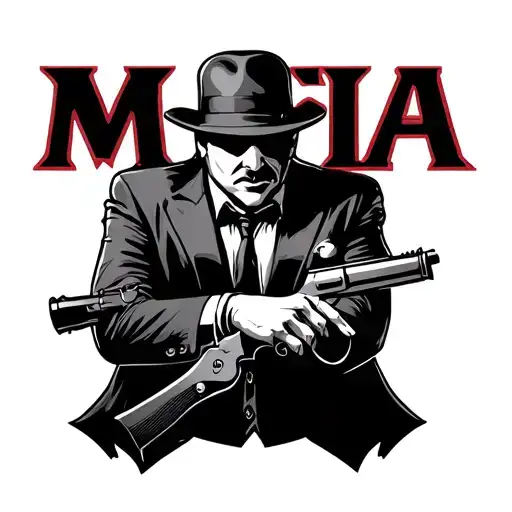 mafia tattoo design idea