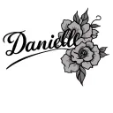 Danielle name tattoo design idea