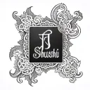 Shrushti name in sanskrit language tattoo design idea