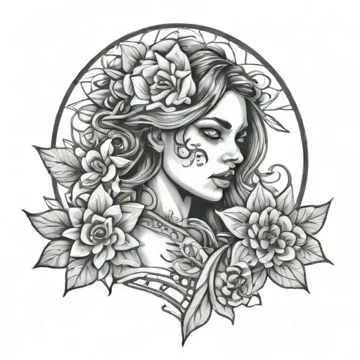 trauma healing tattoo female fine line tattoo design idea