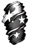 Texas flag intertwined tattoo design idea