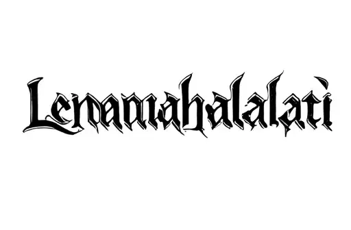 "Lemanahalatai" tattoo design idea