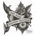 Not All Those Who Wander Are Lost tattoo design idea