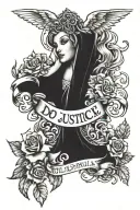 Do justice, love mercy, walk humbly with your God tattoo design idea