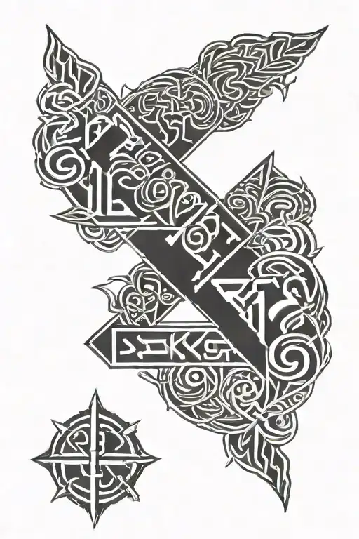 slavic viking runes hand tattoo tattoo design idea