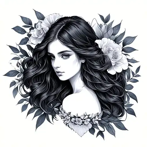 Ophelia tattoo design idea