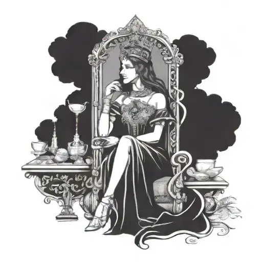 the empress tarot  tattoo design idea