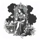 the empress tarot  tattoo design idea
