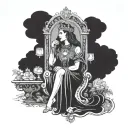 the empress tarot  tattoo design idea