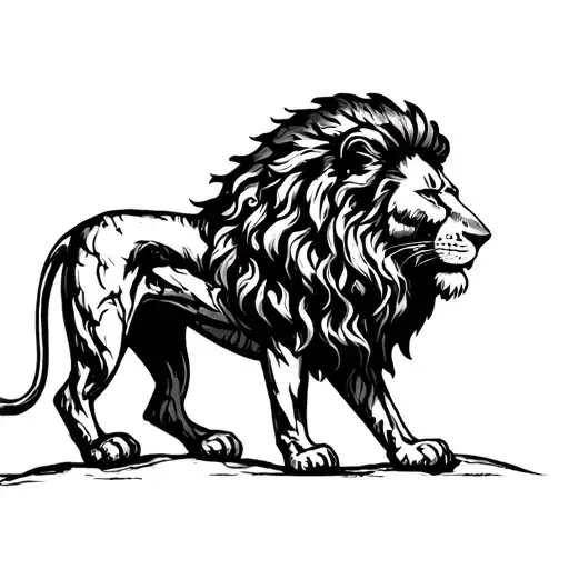 Lion of Judah  tattoo design idea