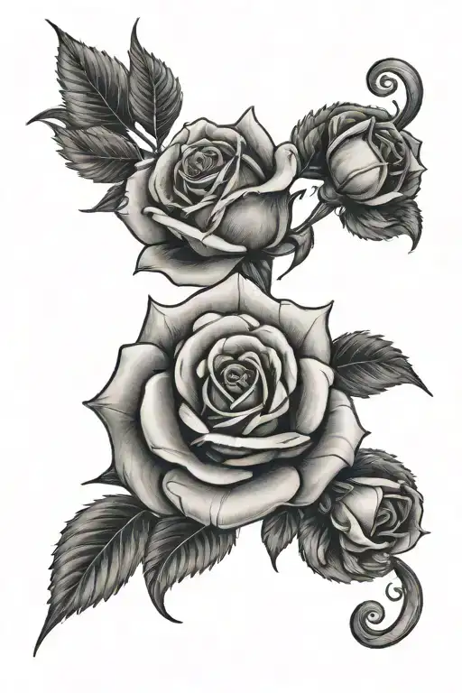 100 dollar bill as a rose tattoo design idea