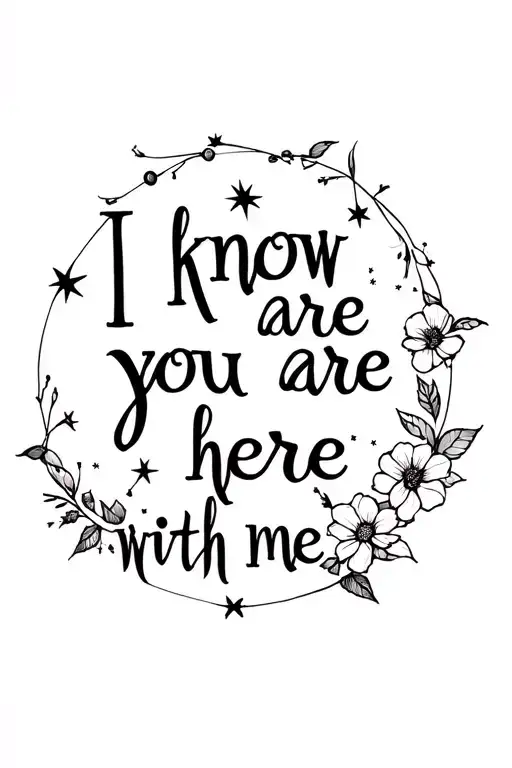 "I know you are here with me " Taurus star sign star constellation,April birth month flowers, Taurus star sign tribal  tattoo design idea