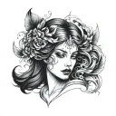 Selene tattoo design idea
