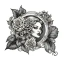 Selene tattoo design idea