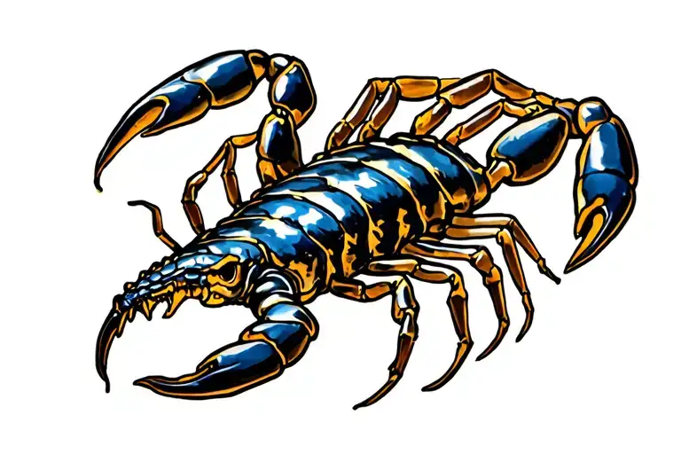 scorpion tattoo design idea