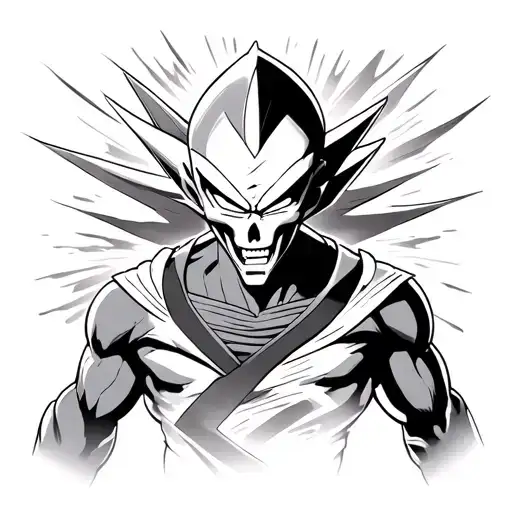 Frieza death beaming Gohan tattoo design idea