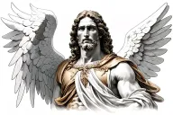 st raphael archangel tattoo design idea