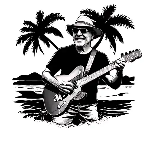 Jimmy Buffett tattoo design idea
