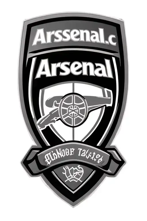 Arsenal FC cannon integrated tattoo design idea