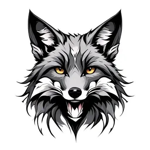 The seven capital sins the Avaria fox tattoo design idea