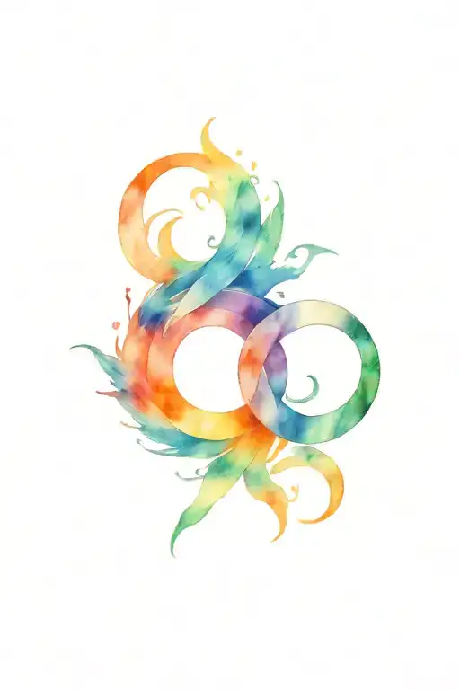 twin flames with a 23 incorporated and the word evidence in an old school style tattoo design idea