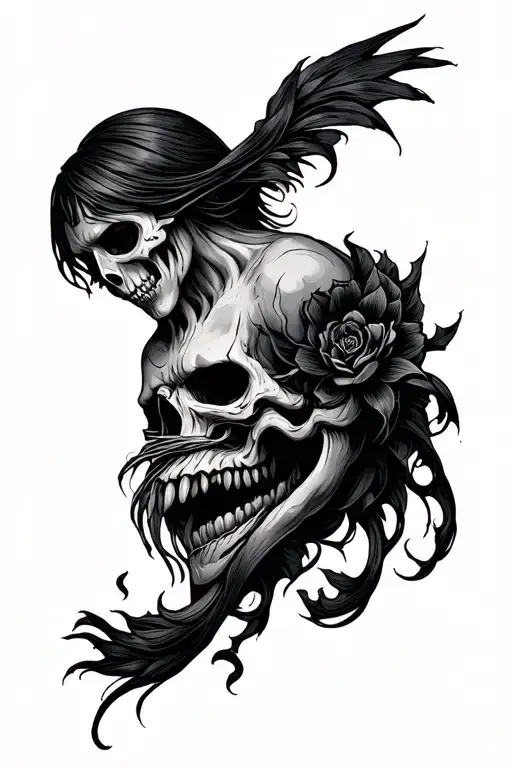 lost soul tattoo design idea