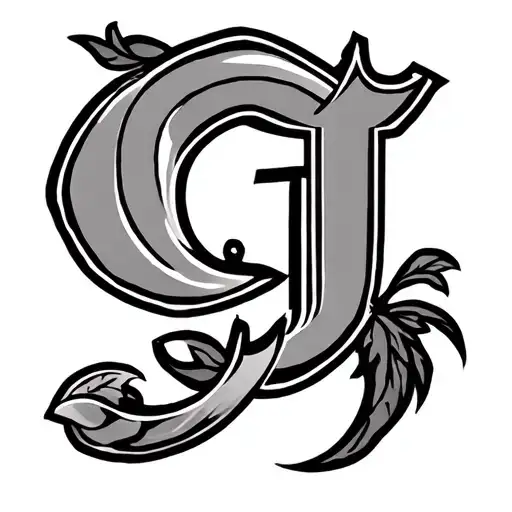 Cj Initials tattoo design idea