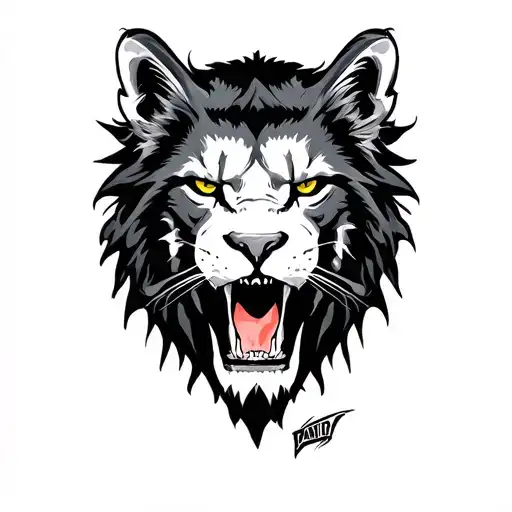 Pantera tattoo design idea