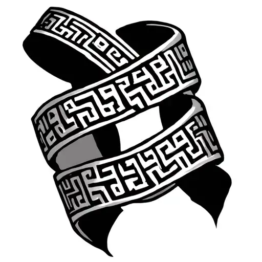 greek fret arm band tattoo tattoo design idea