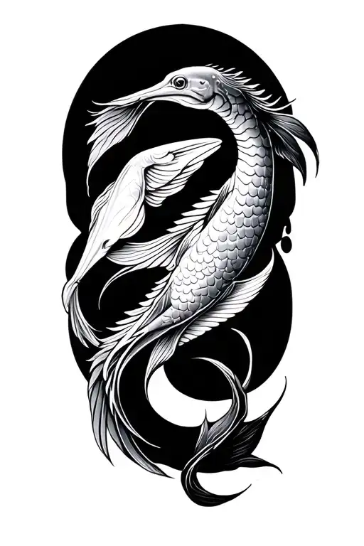 cancer, Pisces, sagittarius zodiac sign intertwined tattoo design idea