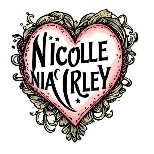 "Nicole Nia Riley" "Nicole Nia Riley" hearts connected tattoo design idea