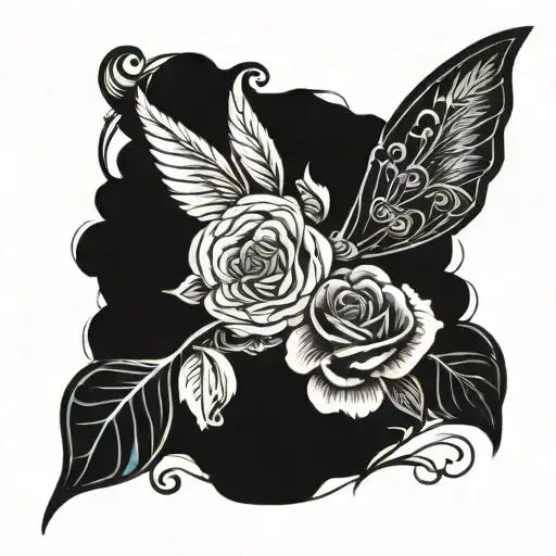 A tattoo that represents 2 miscarriages tattoo design idea