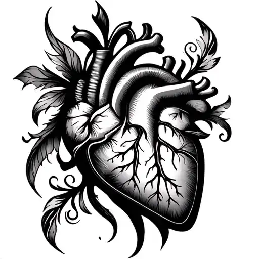 Patchwork Tattoos for Heart Accompaniment tattoo design idea