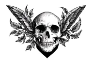 tooled leather tattoo design idea