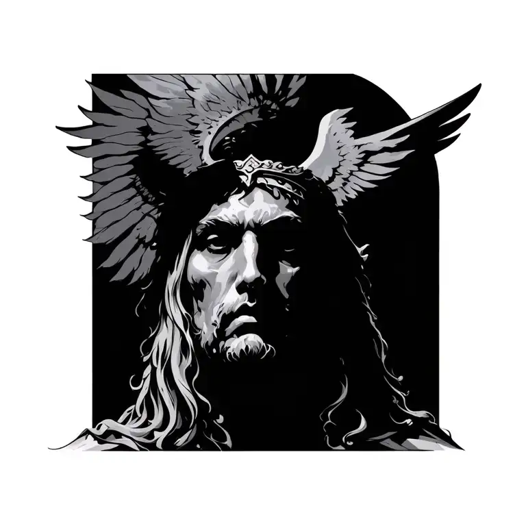 pantheon mythology tattoo design idea