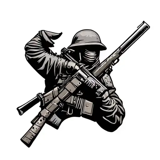 infantry tattoo design idea