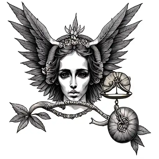 Libra Drawings tattoo design idea