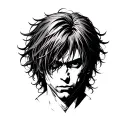 Levi ackerman face only tattoo design idea