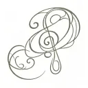 g clef symbol tattoo design idea