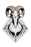 Aries tattoo design idea