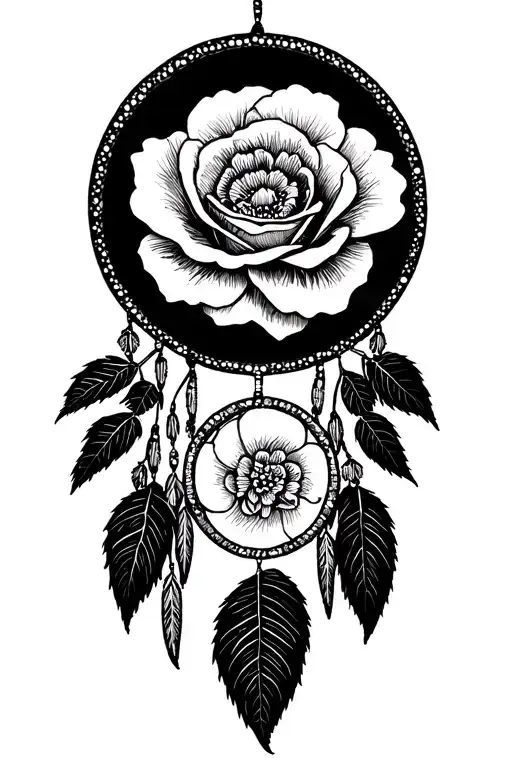 cherokee rose dreamcatcher roses mayflowers tattoo design idea