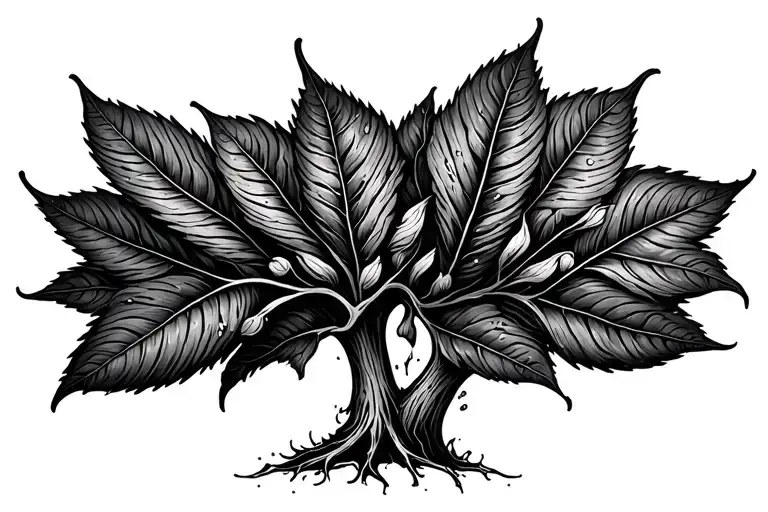 seed germinating tattoo design idea