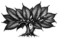 seed germinating tattoo design idea