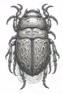 beetle tattoo design idea
