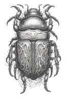 beetle tattoo design idea